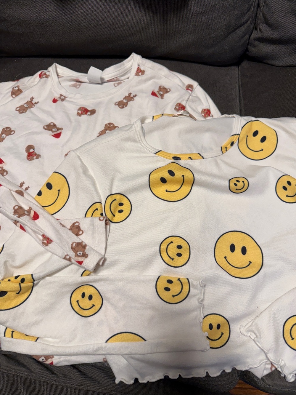 Hollister & Altar'd State long sleeve pj tops - size large - bundle of 2